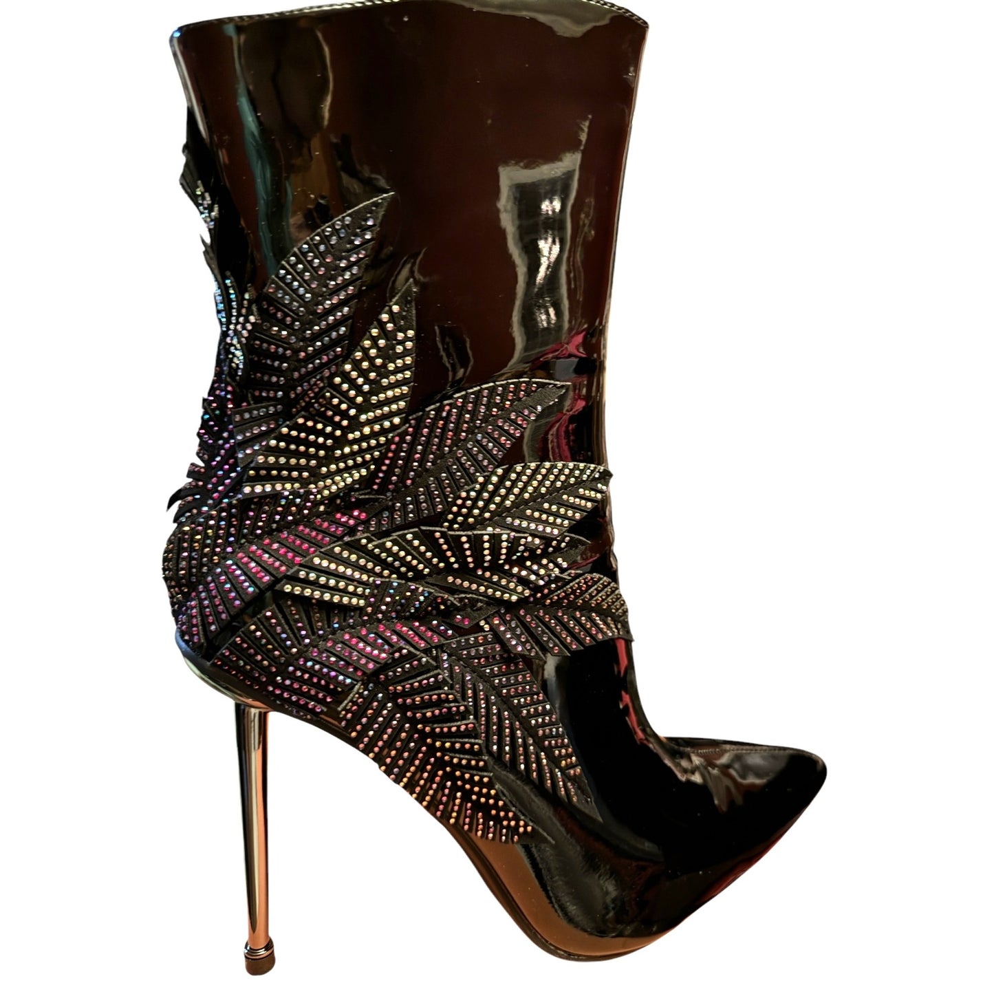 Azalea Wang Night Shift Stiletto Bootie Black Size 10