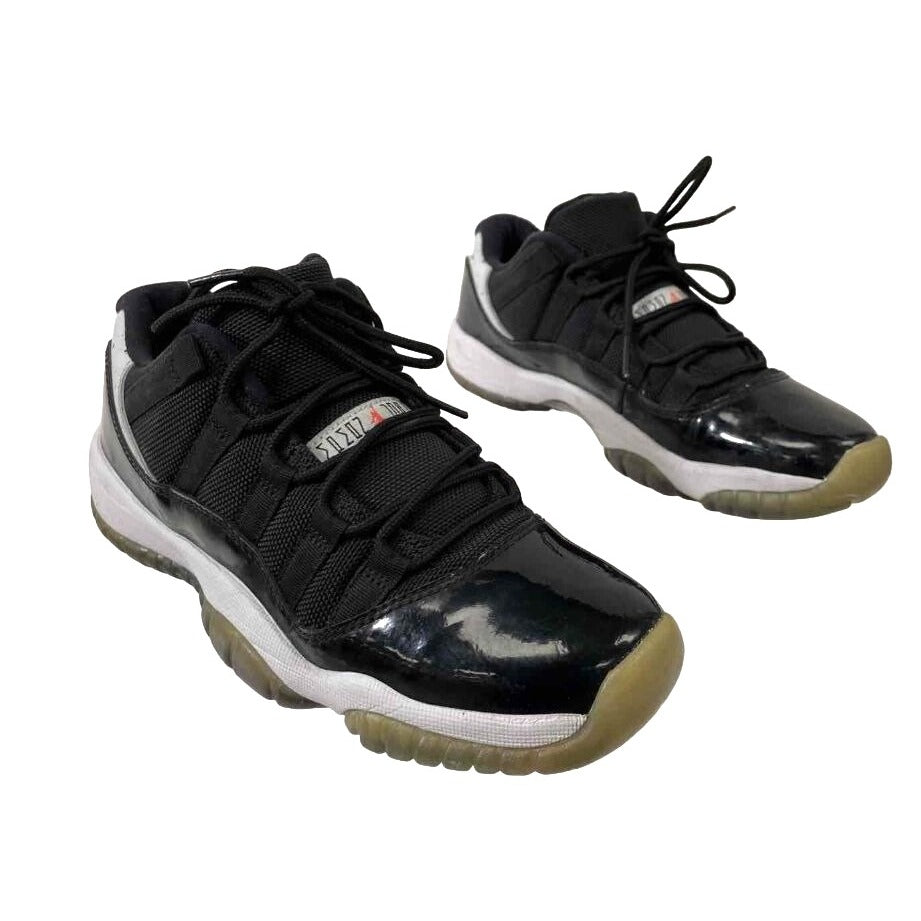 Air Jordan 11 Retro Low Infared Sneakers Size 6Y Black & White Patent Leather Boys Athletic Shoes