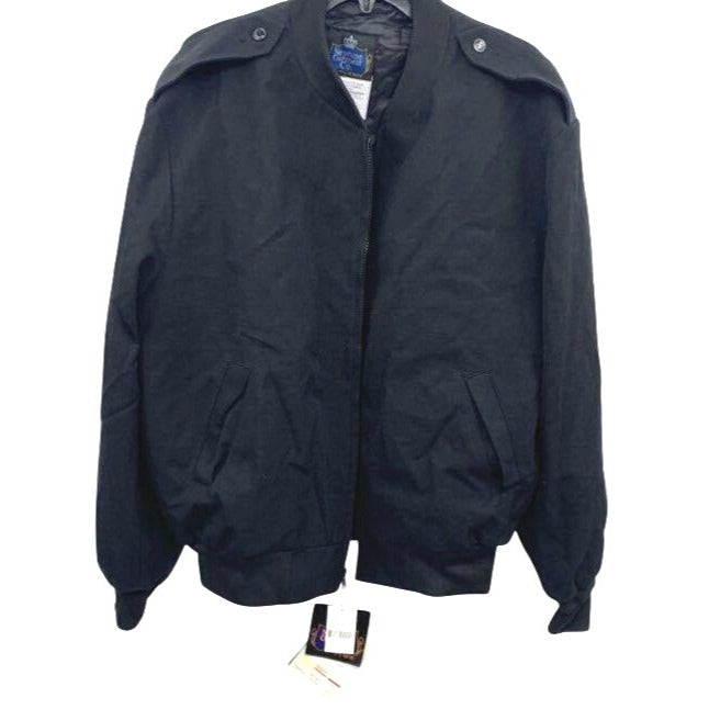 Neptune Garment Co. Navy Blue Military Bomber Jacket SZ 50