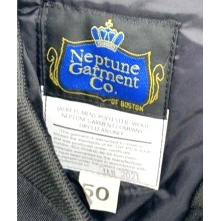 Neptune Garment Co. Navy Blue Military Bomber Jacket SZ 50