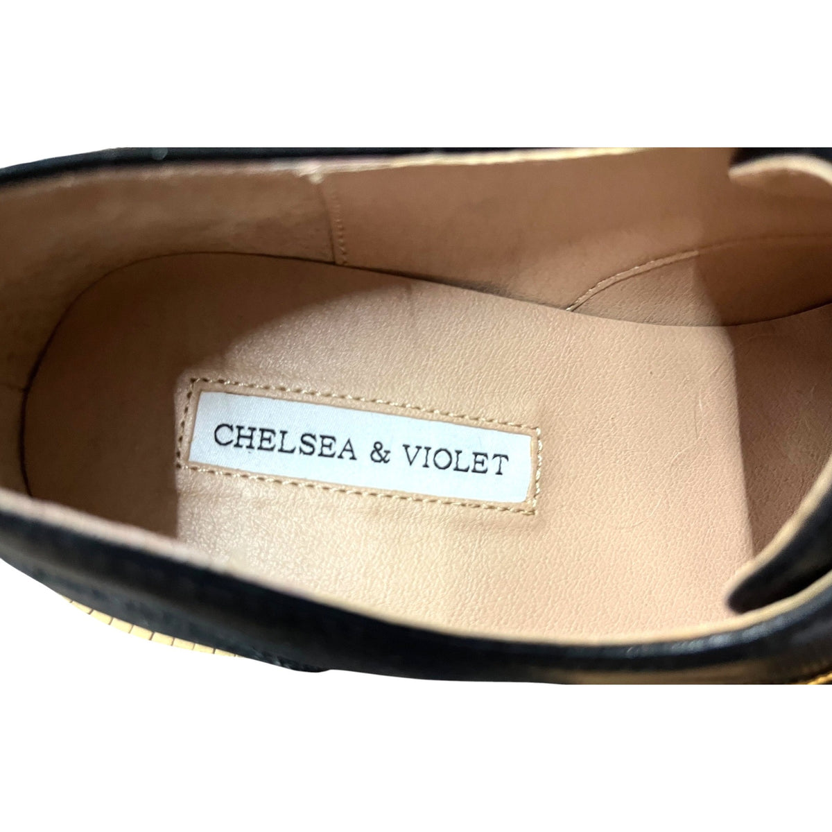 Chelsea & Violet Women's Irena Leather Platform Oxford Shoes Size 9.5M