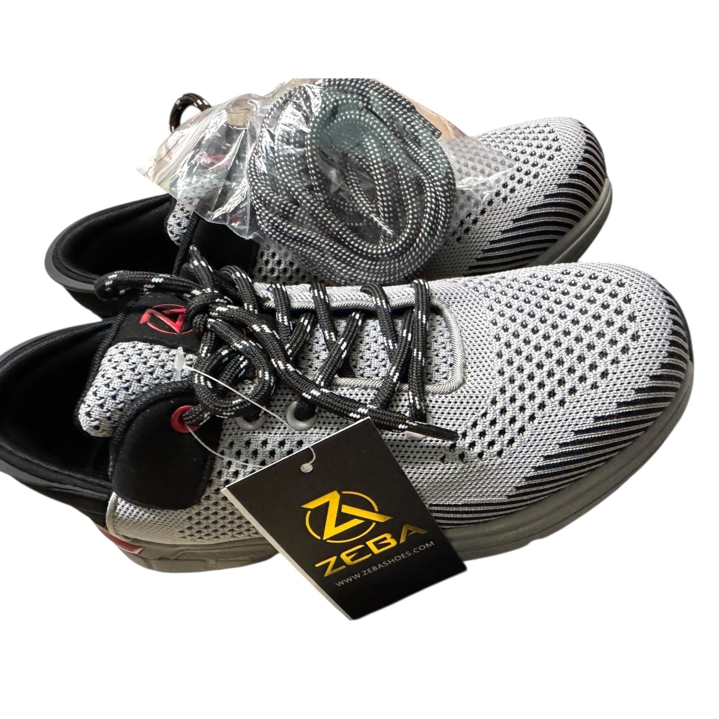 Zeba Steel Onyx Medium Sneakers Grey & Black Mens Size 7.5
