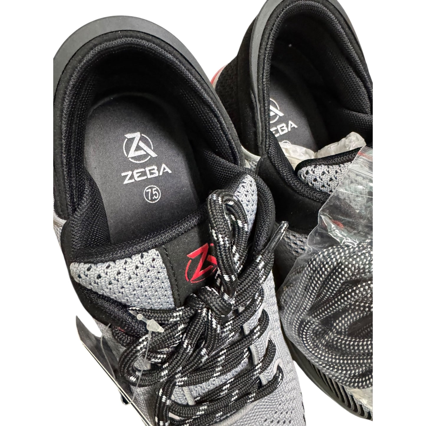 Zeba Steel Onyx Medium Sneakers Grey & Black Mens Size 7.5