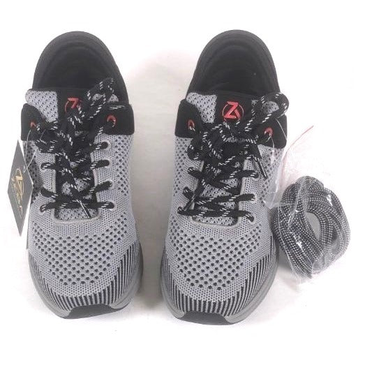 Zeba Steel Onyx Medium Sneakers Grey & Black Mens Size 7.5