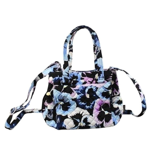 Vera Bradley Plum Pansies Quilted Shoulder Bag