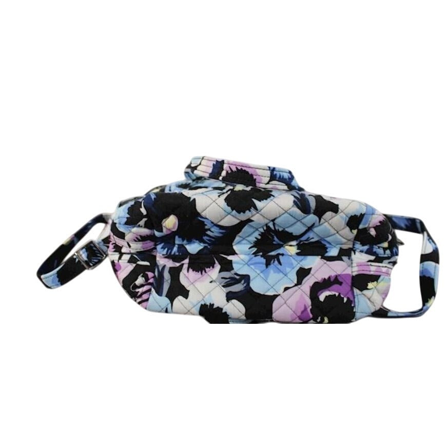 Vera Bradley Plum Pansies Quilted Shoulder Bag