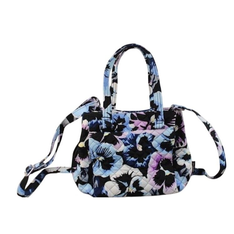 Vera Bradley Plum Pansies Quilted Shoulder Bag