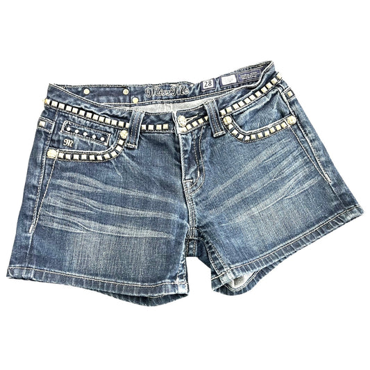 Miss Me Women's Studded Denim Shorts Size 28 JP5135SHU
