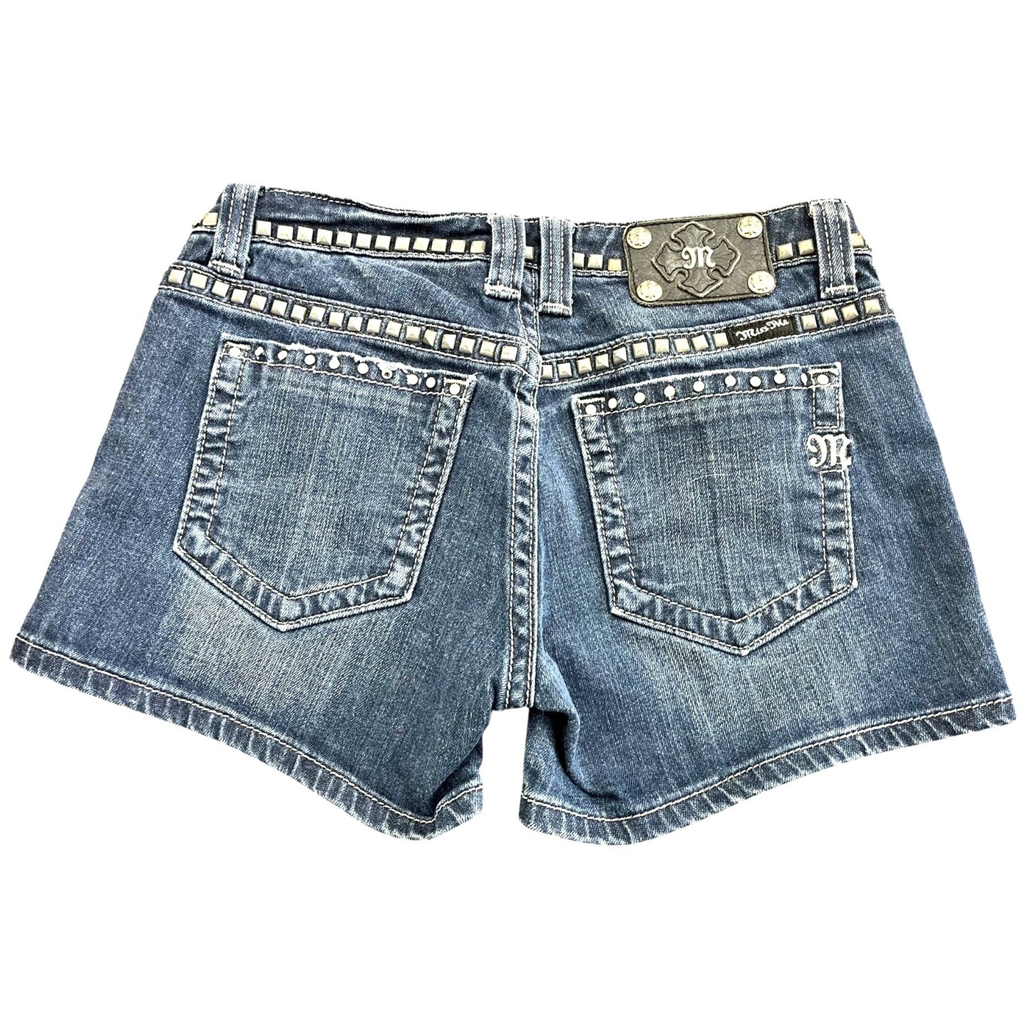 Miss Me Women's Studded Denim Shorts Size 28 JP5135SHU