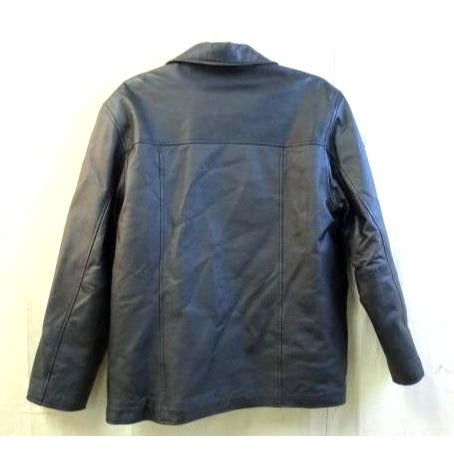 KC Collections Women's Large Black Leather Jacket