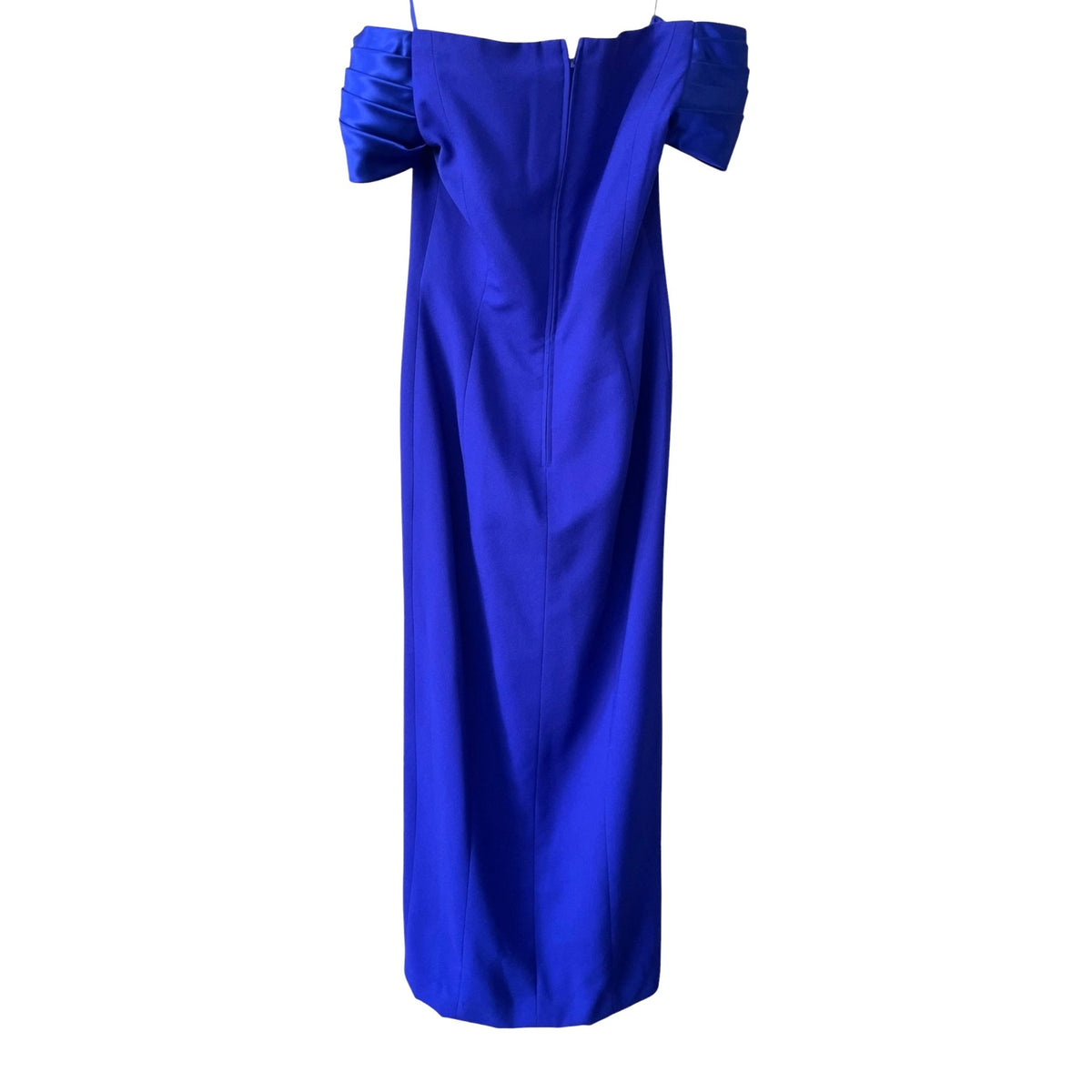 Morton Myles Blue Formal Gown With Satin Bow & Rhinestone Detail Size 8