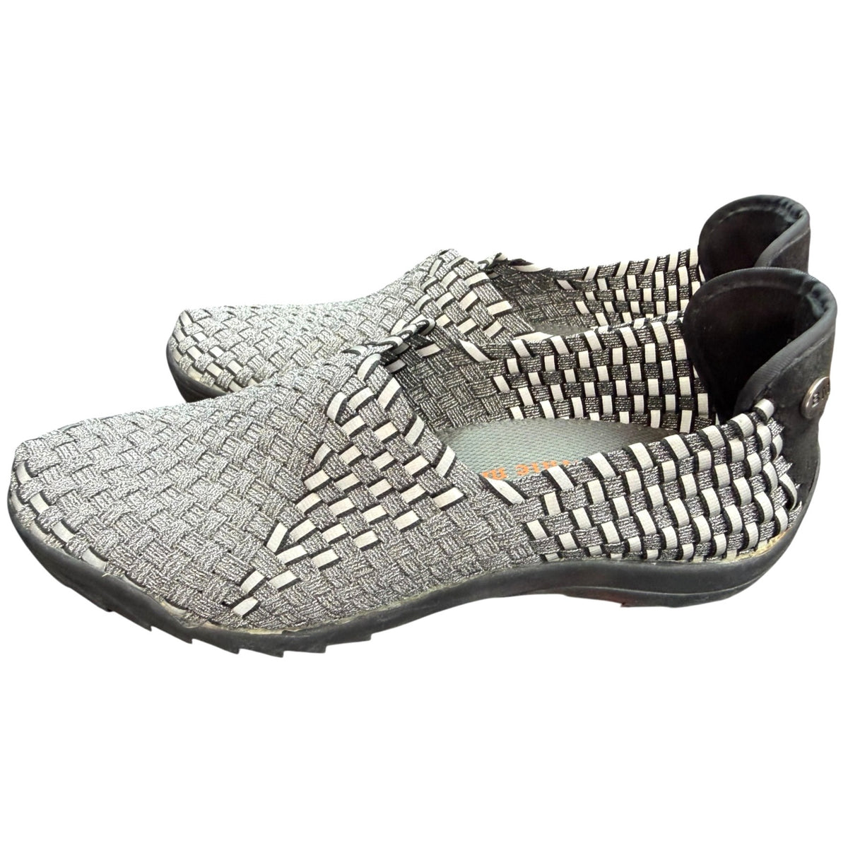 Bernie Mev Women's Woven Slip-On Shoes Size 38