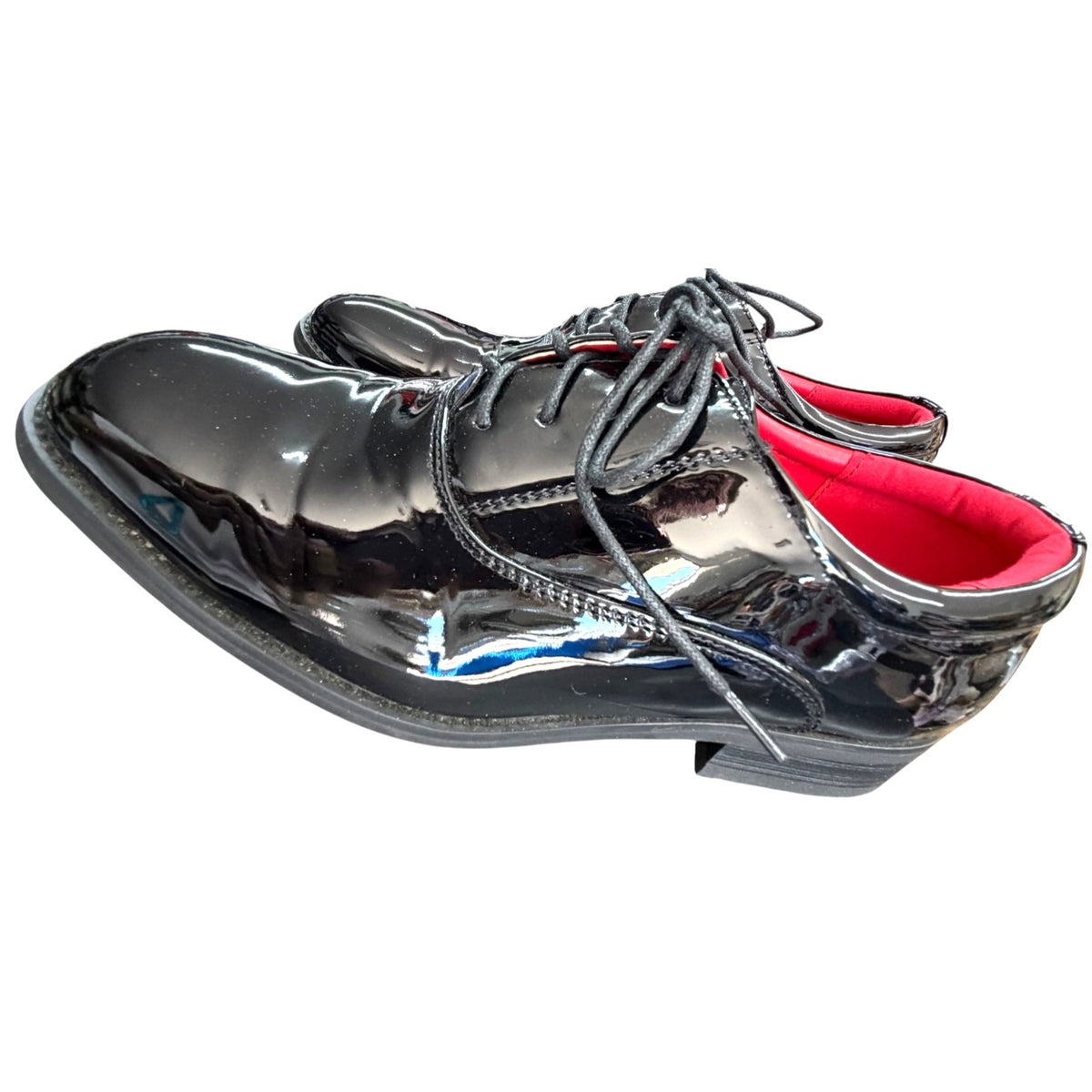 Bruno Marc Men's Patent Leather Oxford Dress Shoes Black Size 8