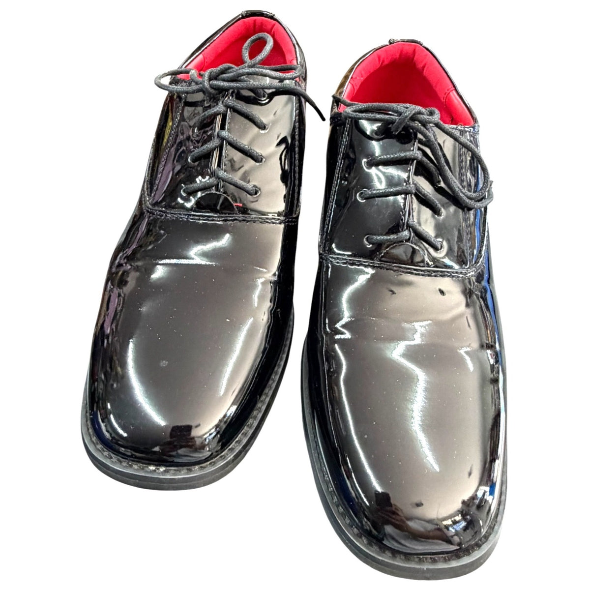 Bruno Marc Men's Patent Leather Oxford Dress Shoes Black Size 8