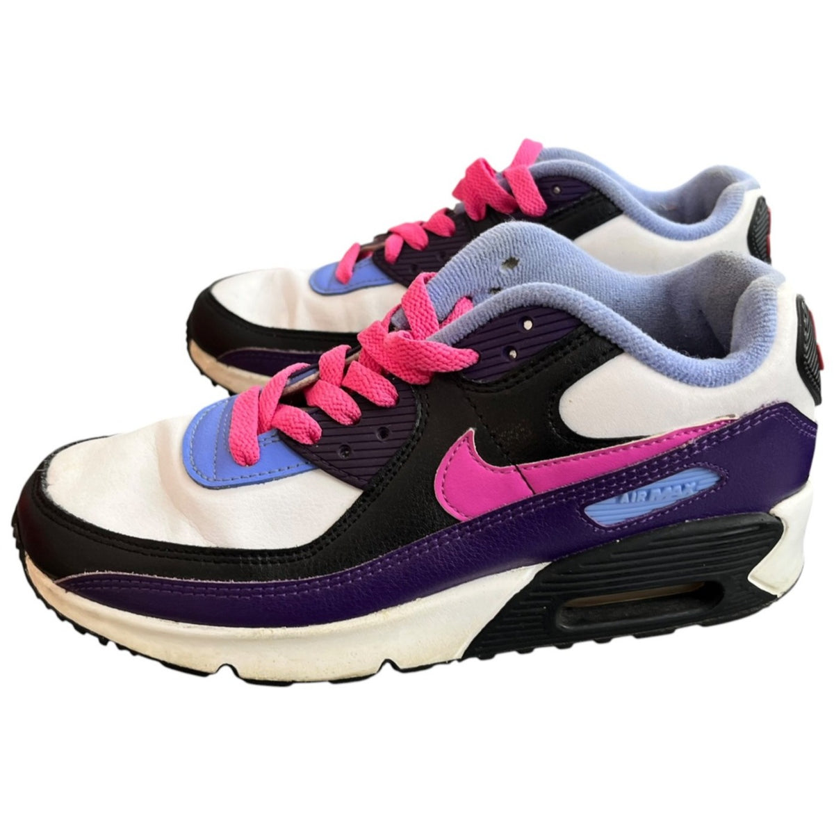 Nike Air Max 90 Youth Sneakers Pink/Black/White Size 5Y