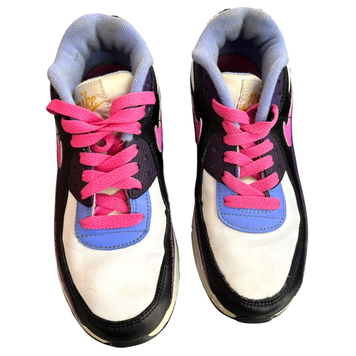 Nike Air Max 90 Youth Sneakers Pink/Black/White Size 5Y