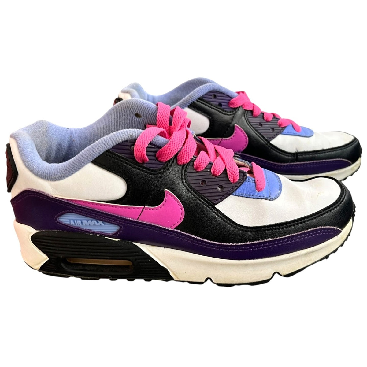 Nike Air Max 90 Youth Sneakers Pink/Black/White Size 5Y