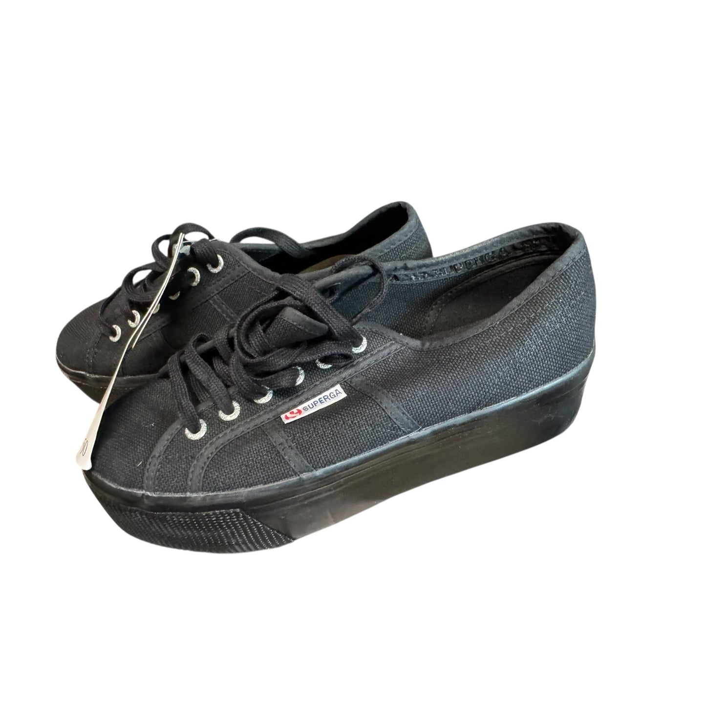 Superga Black Platform Sneakers Women’s Size 6