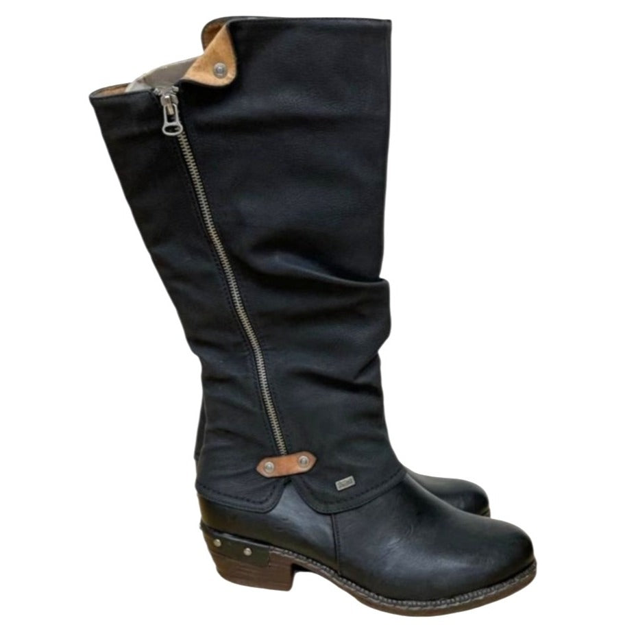 Rieker Women's Black Boots Size EU 36 US 5-5.5