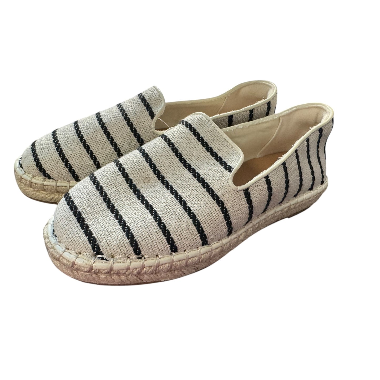 Striped Canvas Espadrille Slip-On Shoes size 5.5 NWOT