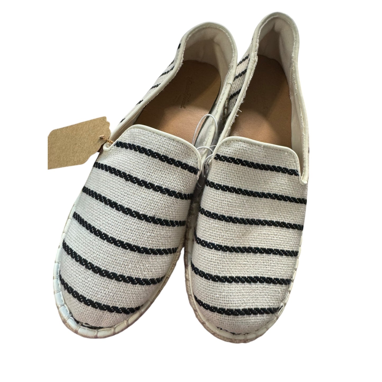 Striped Canvas Espadrille Slip-On Shoes size 5.5 NWOT