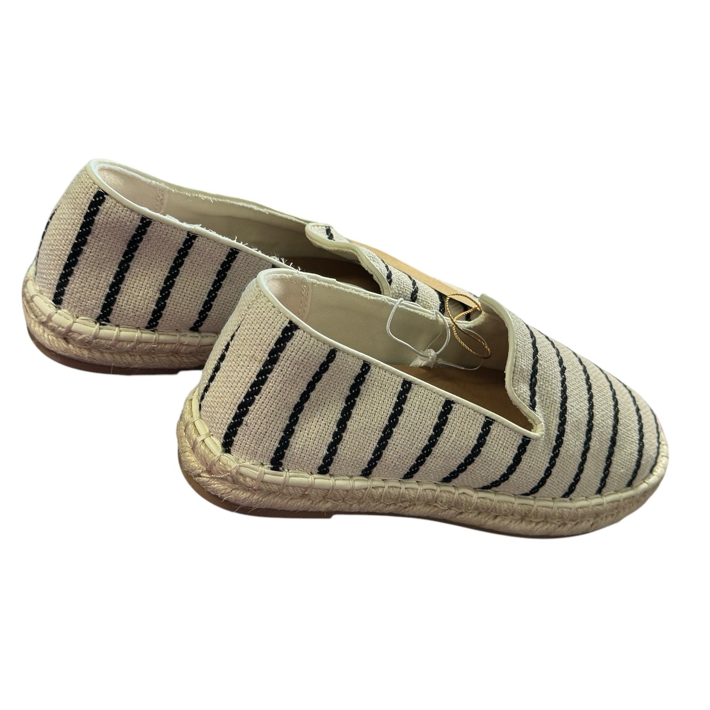 Striped Canvas Espadrille Slip-On Shoes size 5.5 NWOT