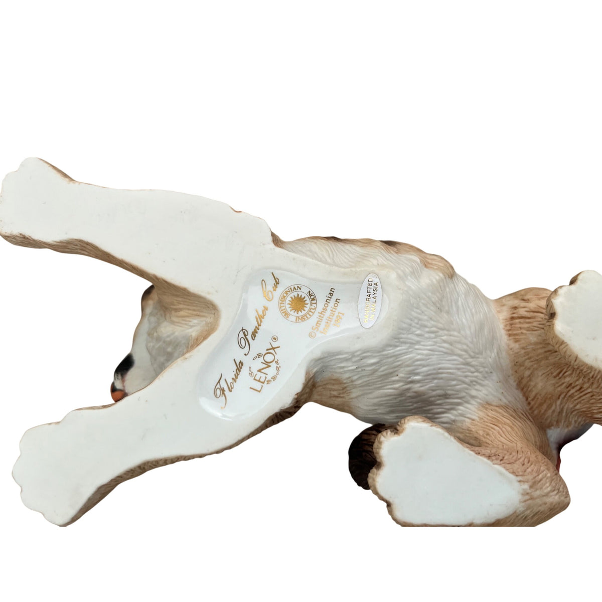 Florida Panther Cub Porcelain Figurine By Lenox Smithsonian Institution
