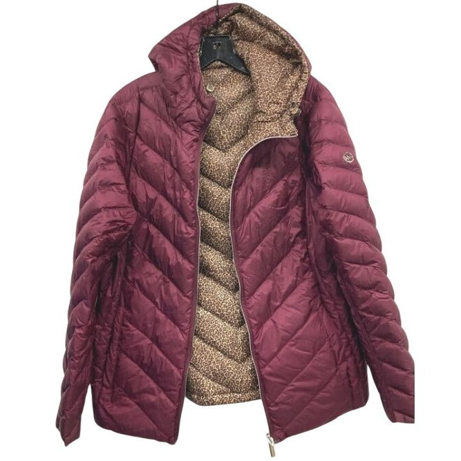Women's Reversible Michael Kors Nylon Packable Puffer Medium Jacket NWOT