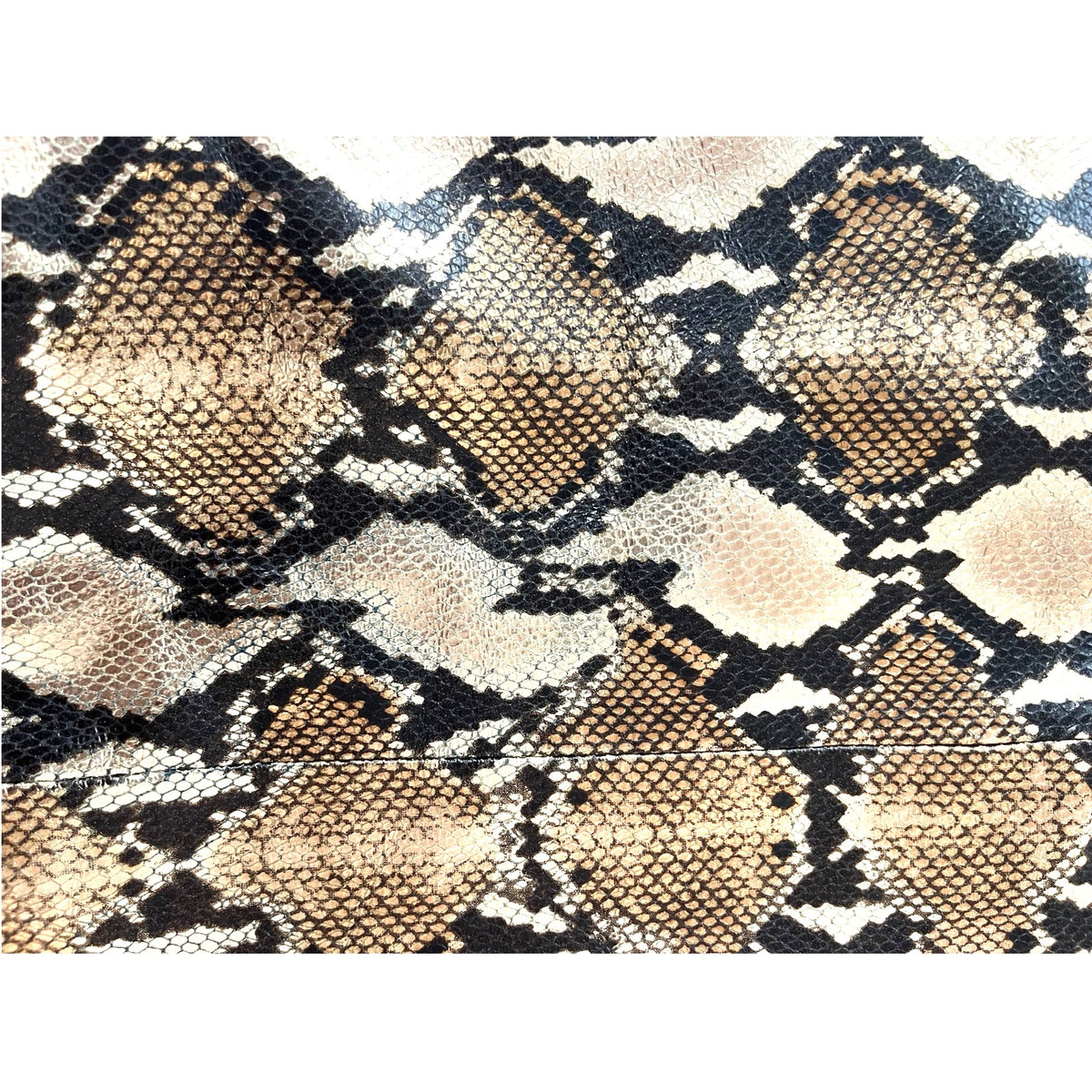 Cynthia Rowley Gold Snakeskin Print Tote Bag