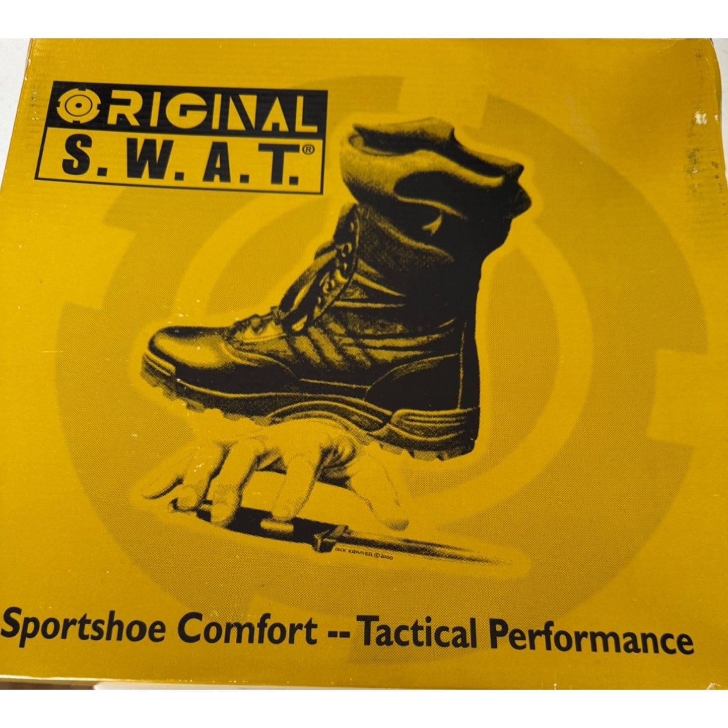 Original S.W.A.T. Classic 9" Tactical Boots Size 10 Black Leather & Cordura Durable Lightweight