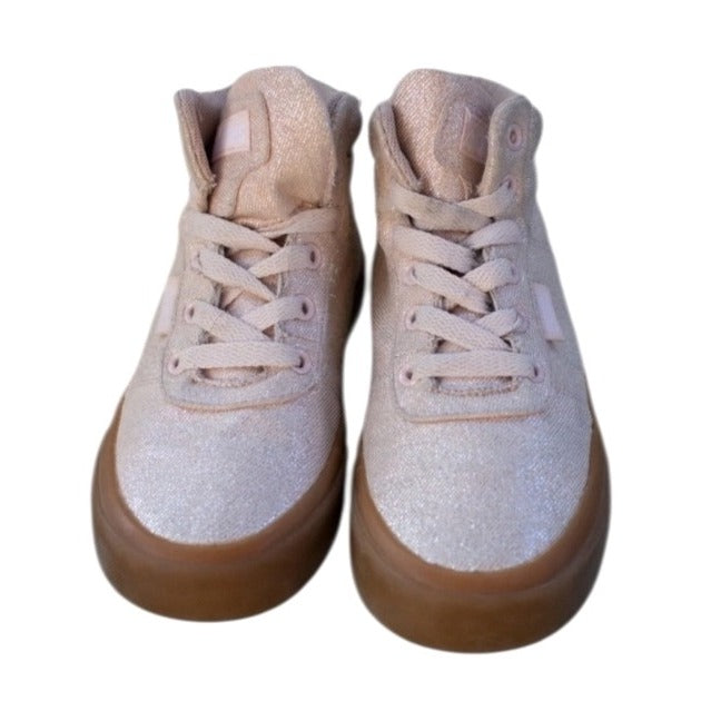 Etnies Girls Sz 2 Scout Hi Top Shoes Light Pink Canvas Sneakers