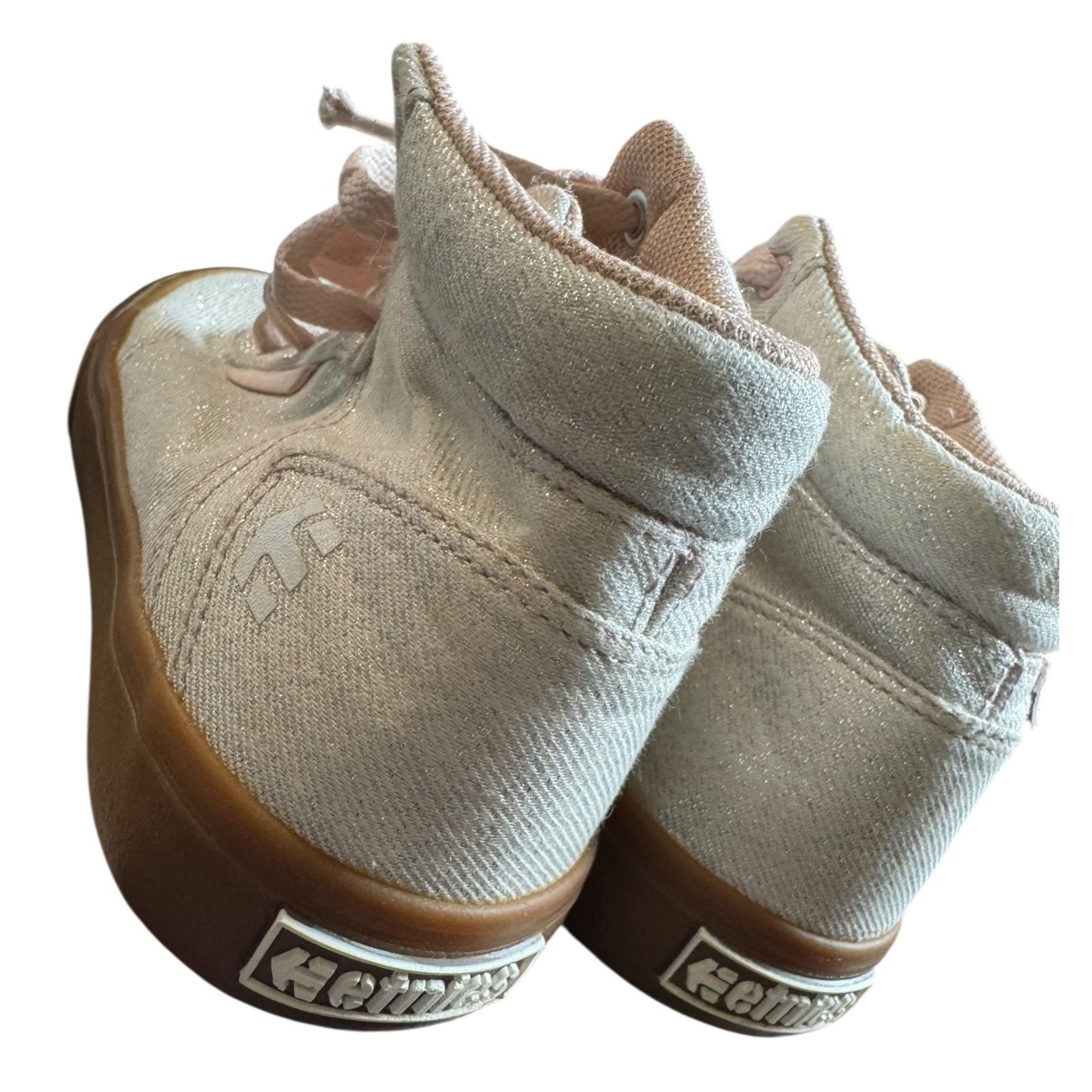 Etnies Girls Sz 2 Scout Hi Top Shoes Light Pink Canvas Sneakers