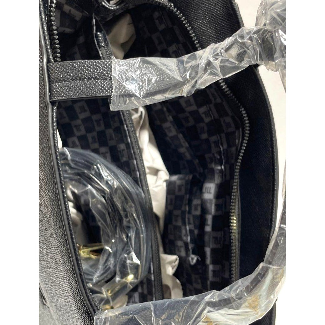 London Fog 100th Anniversary Black Saffiano Tote Bag  NWT & NWB