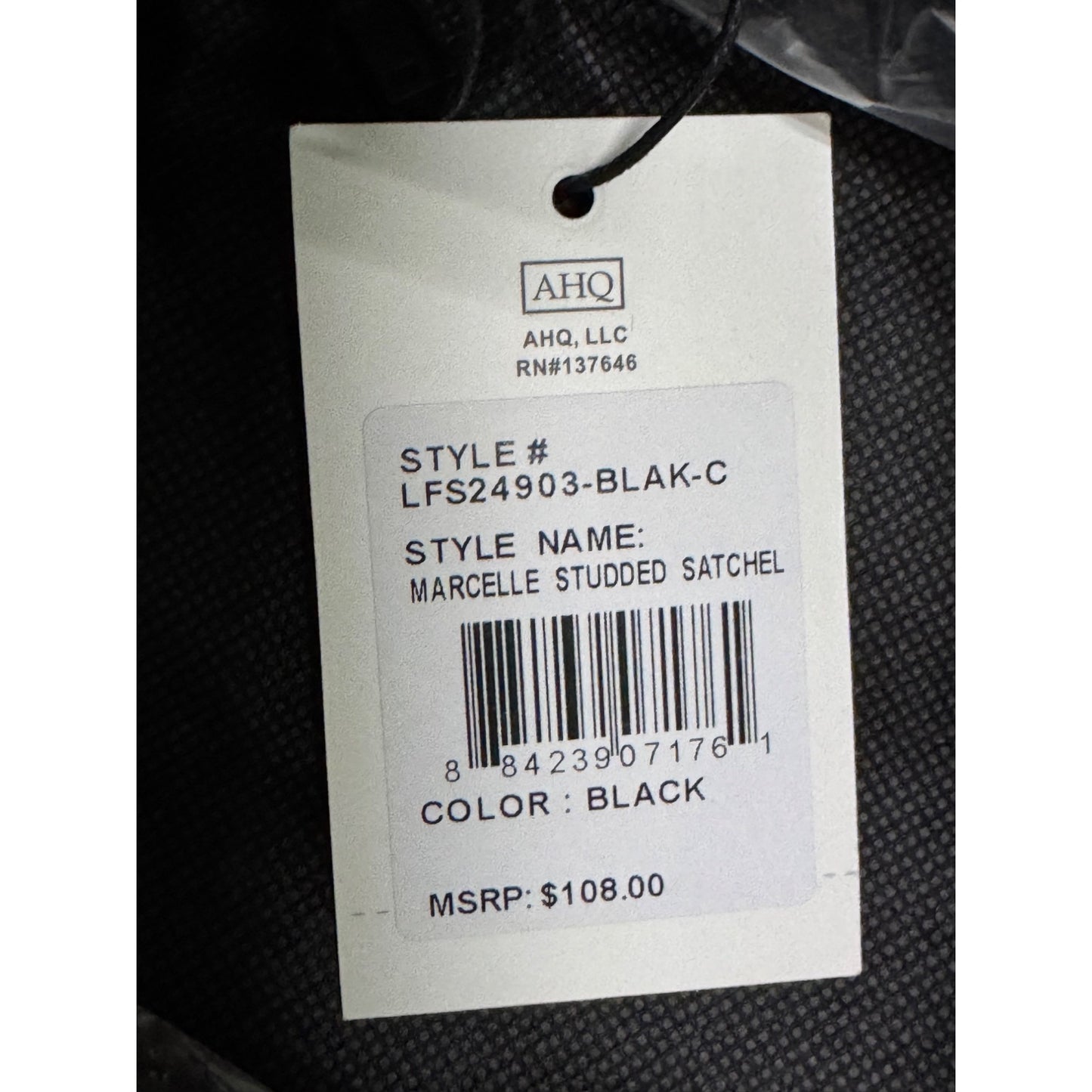 London Fog 100th Anniversary Black Saffiano Tote Bag  NWT & NWB