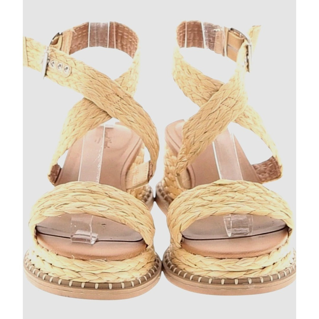 Universal Thread Braided Platform Women's Wedge Sandals SZ 8.5