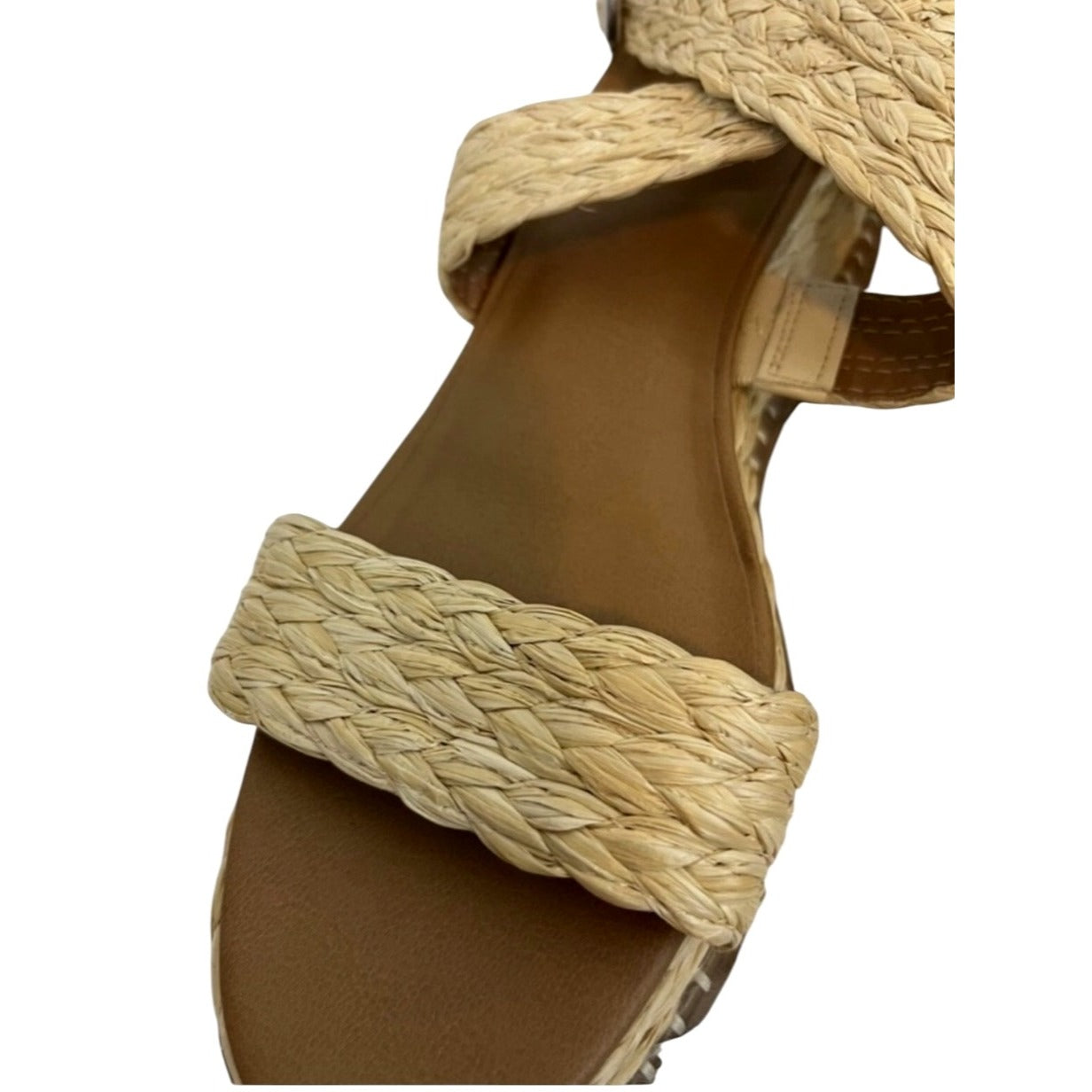 Universal Thread Braided Platform Women's Wedge Sandals SZ 8.5