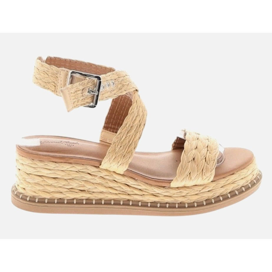 Universal Thread Braided Platform Women's Wedge Sandals SZ 8.5