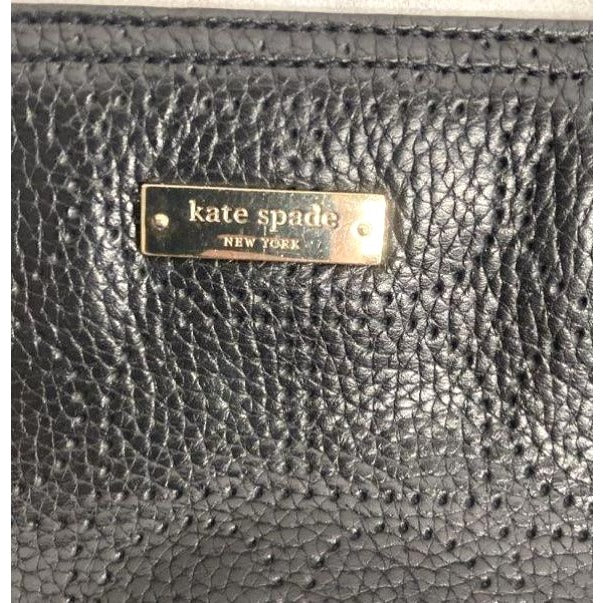 Kate Spade New York Black Pebbled Leather Tote Bag