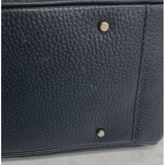Kate Spade New York Black Pebbled Leather Tote Bag