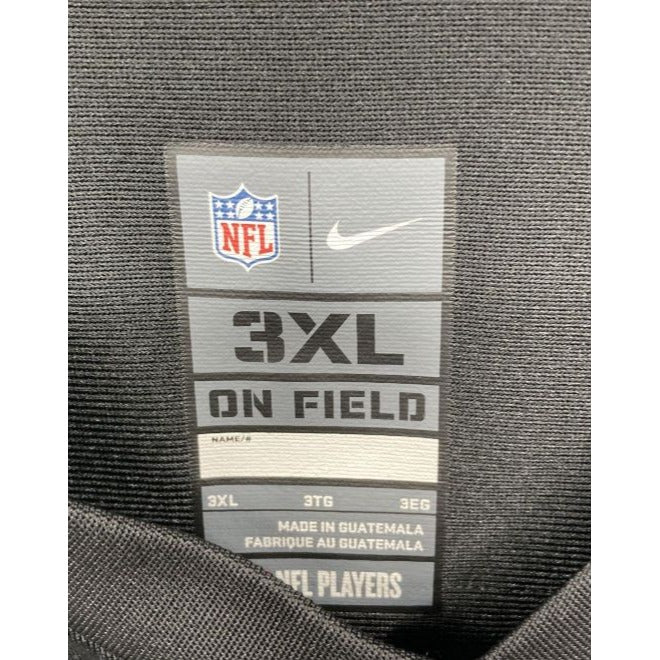 Nike NFL Las Vegas Raiders Derek Carr #4 Black Game Jersey 3XL NWT
