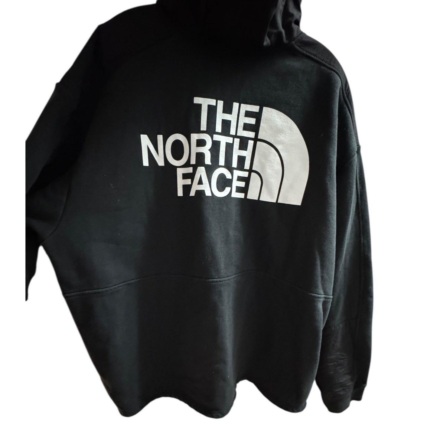 The North Face Black Fleece Hoodie With Logo Print Full-Zip Mens Size XXL