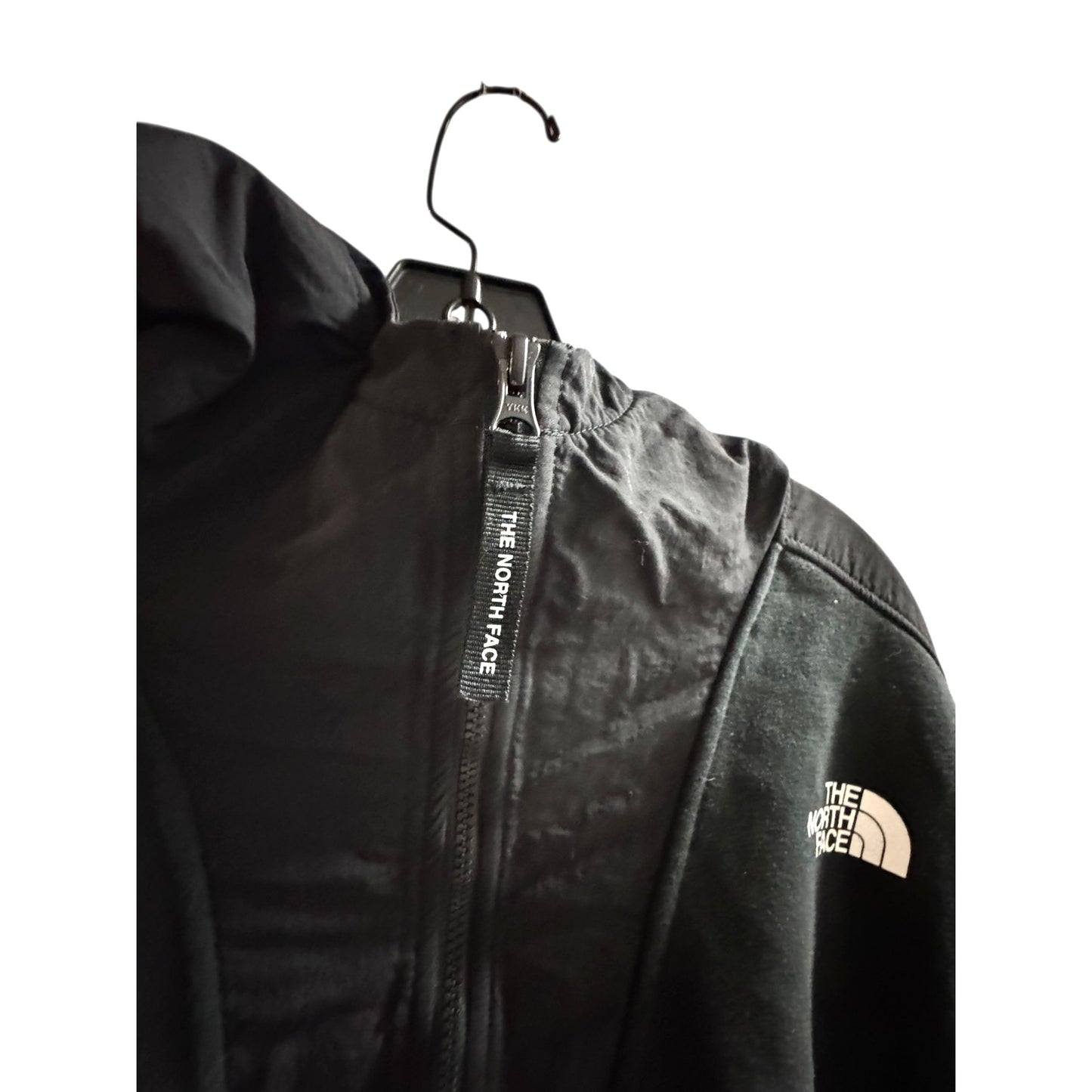 The North Face Black Fleece Hoodie With Logo Print Full-Zip Mens Size XXL