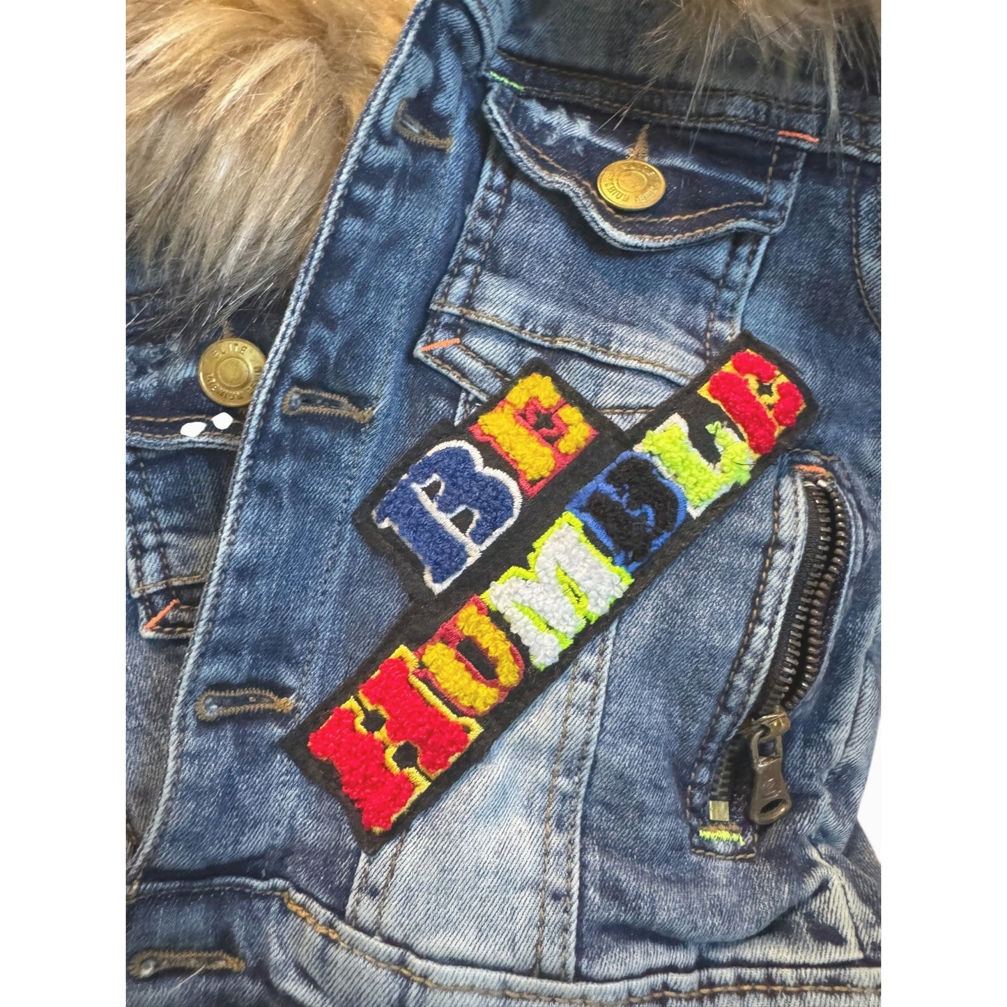 Elite Junior Girl's Premium Denim Jacket X-Small (2-3) NWT