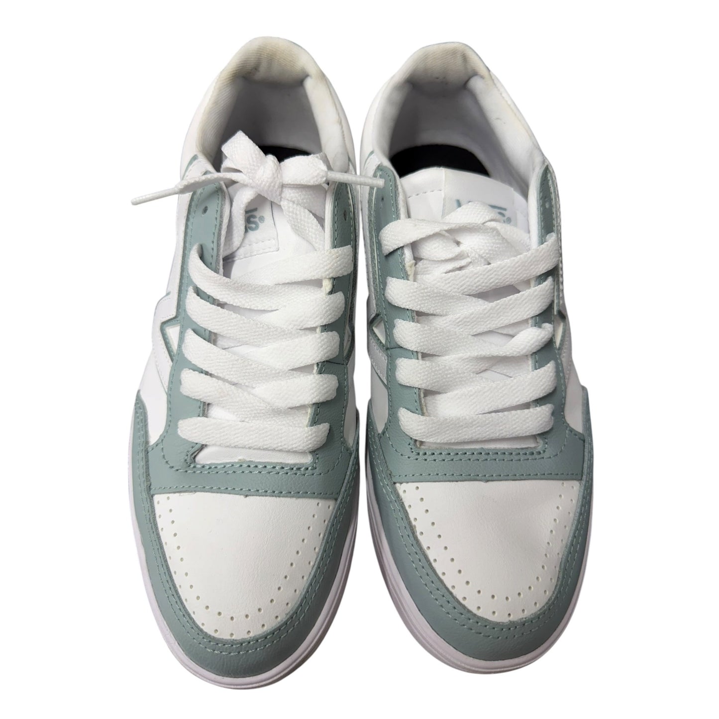 Vans Lowland Leather ComfyCush Sneakers 2-Tone Grey Mist White Shoes women’s 9.5