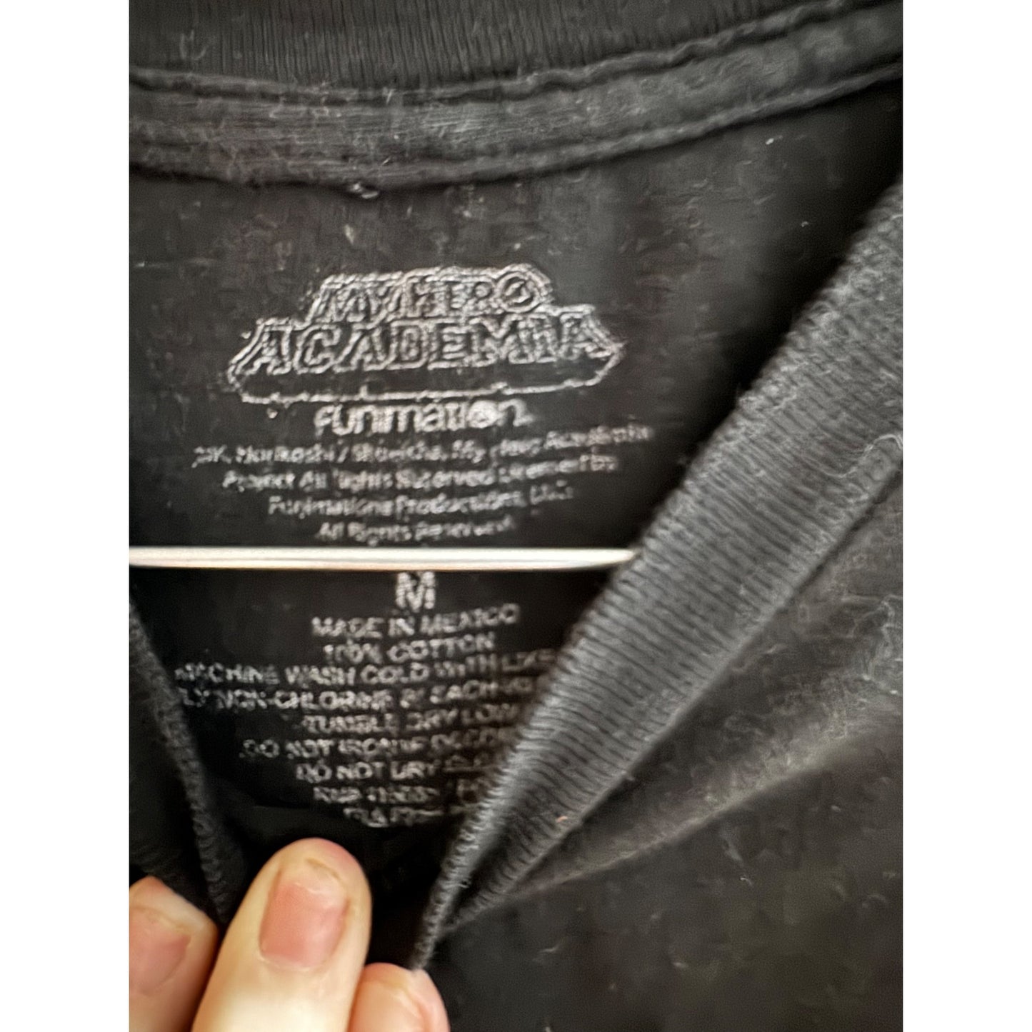 My Hero Academia Villains Graphic Black T-Shirt Mens Medium Funimation