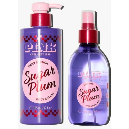 VS Pink Sugar Plum Body Lotion & Body Mist Set