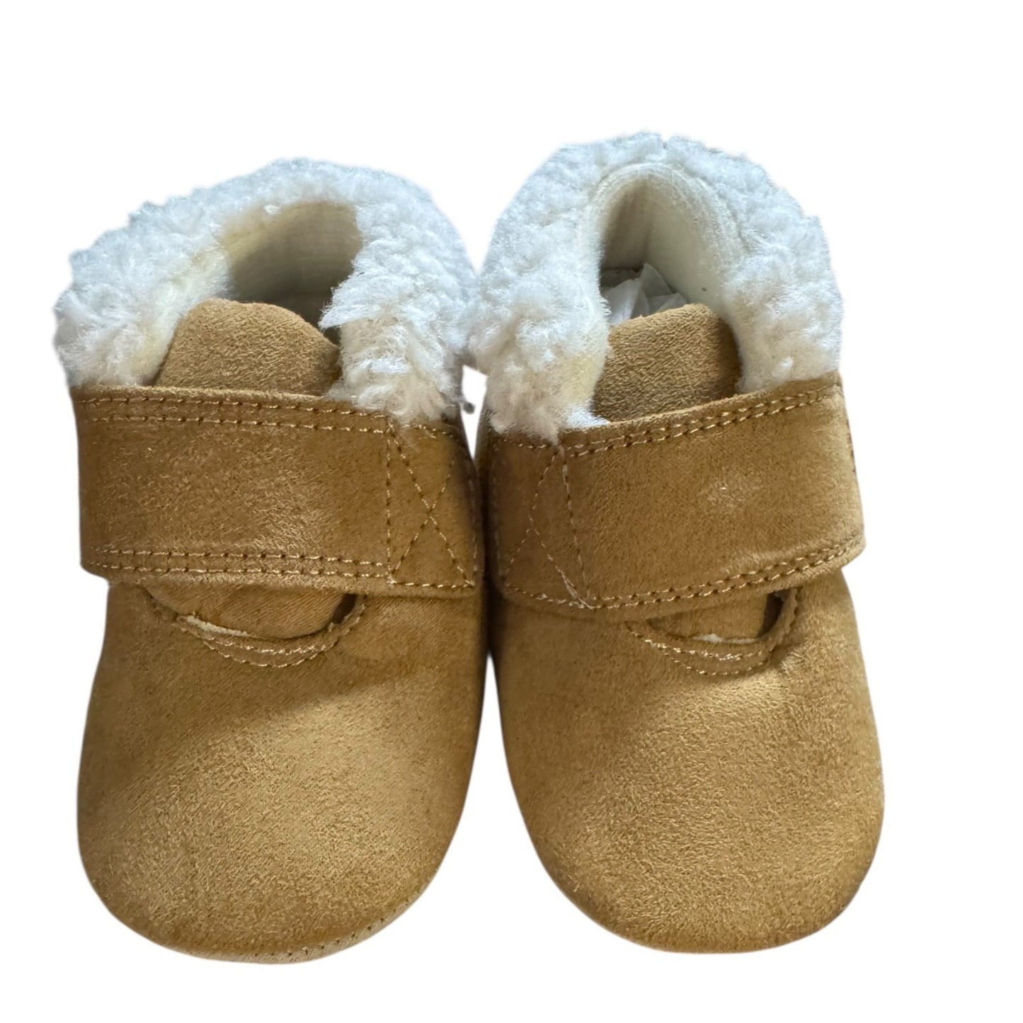 Carters Boys Size 6-12M Tan Faux Suede Booties NWT