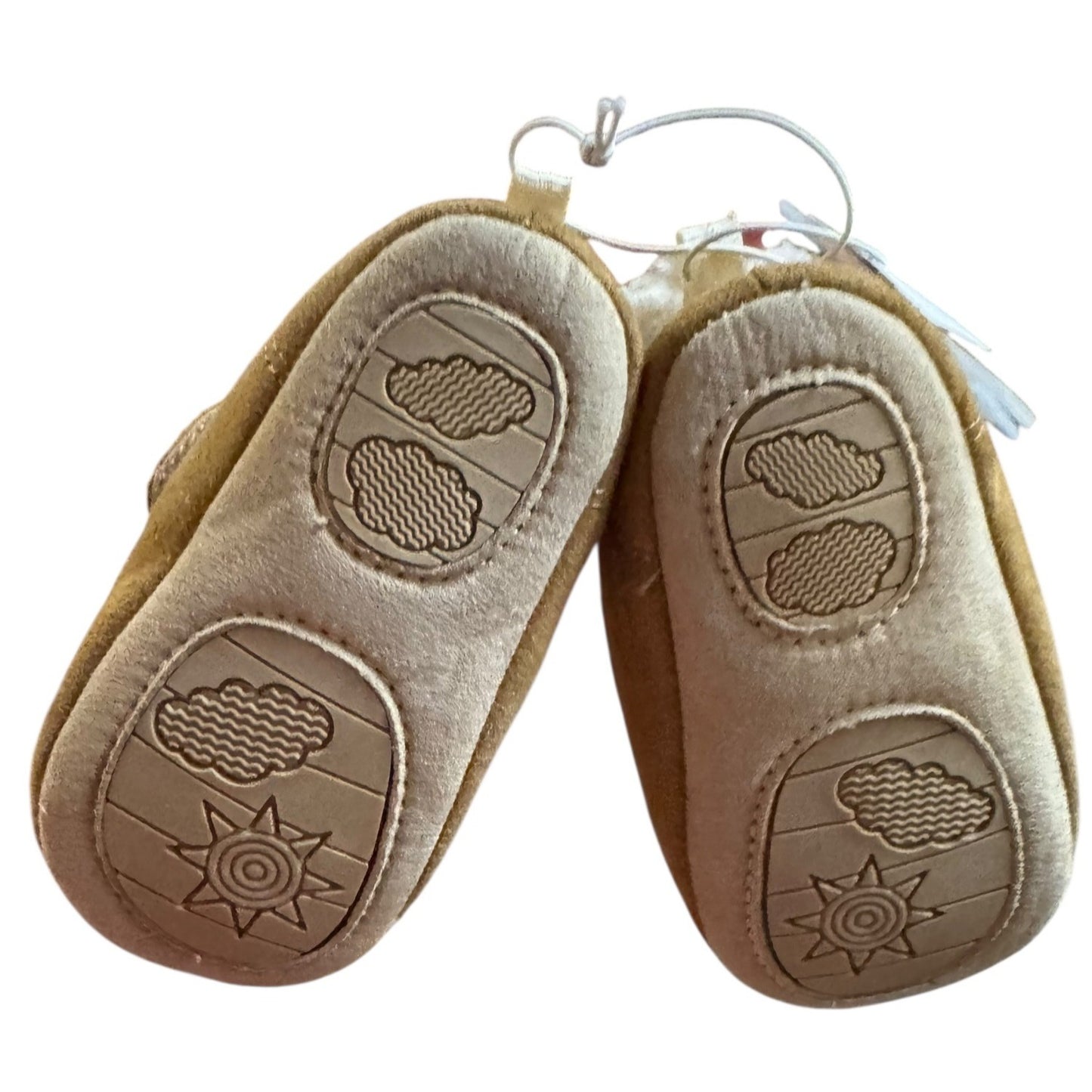 Carters Boys Size 6-12M Tan Faux Suede Booties NWT