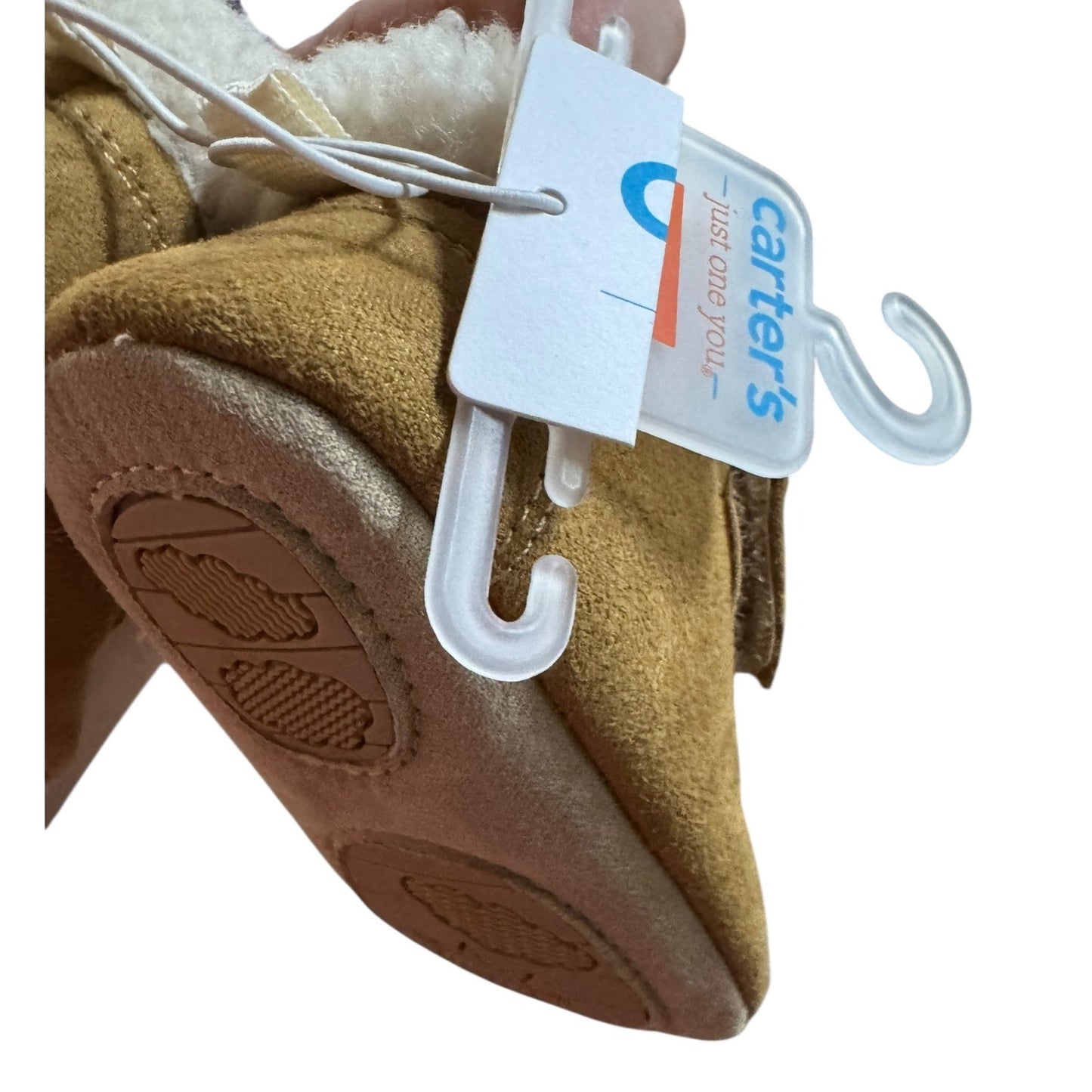 Carters Boys Size 6-12M Tan Faux Suede Booties NWT