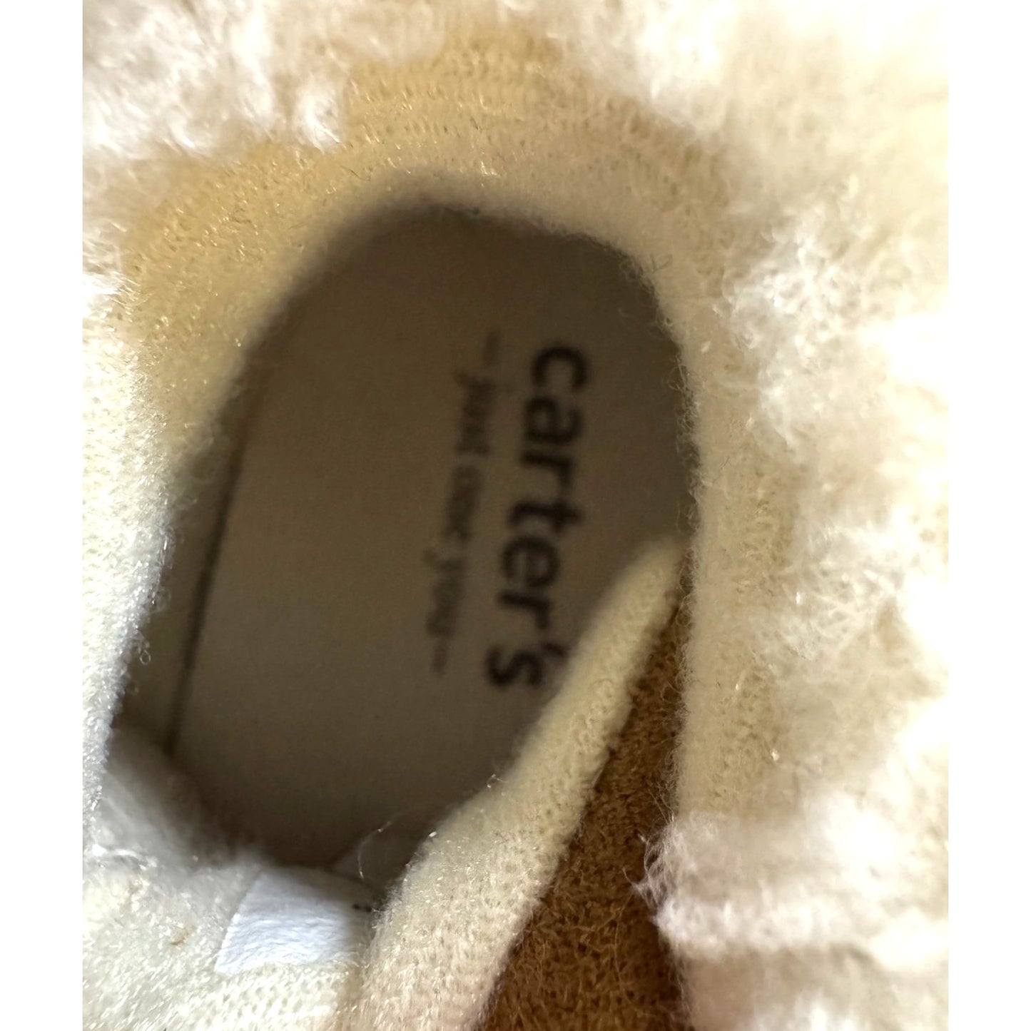 Carters Boys Size 6-12M Tan Faux Suede Booties NWT